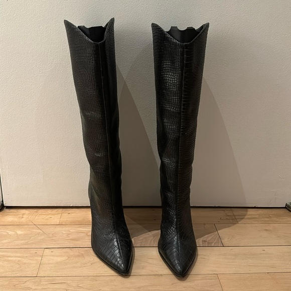 Schutz knee high block boots - Picture 5 of 7